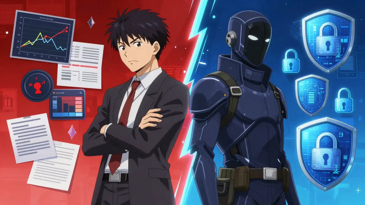 Two anime characters representing the different Shield DAO and Shield Protocol projects.