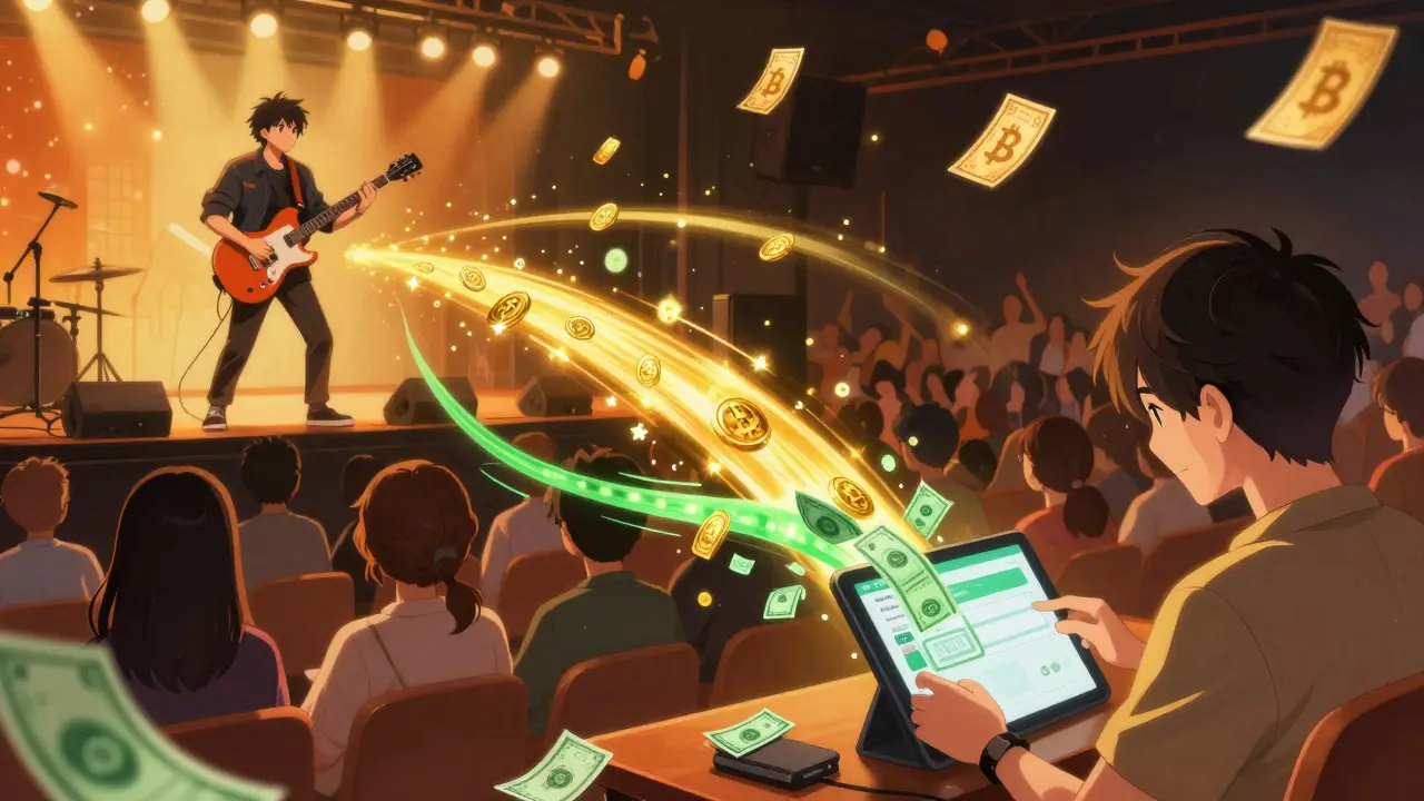 Anime style: Artist receiving direct royalty streams via blockchain