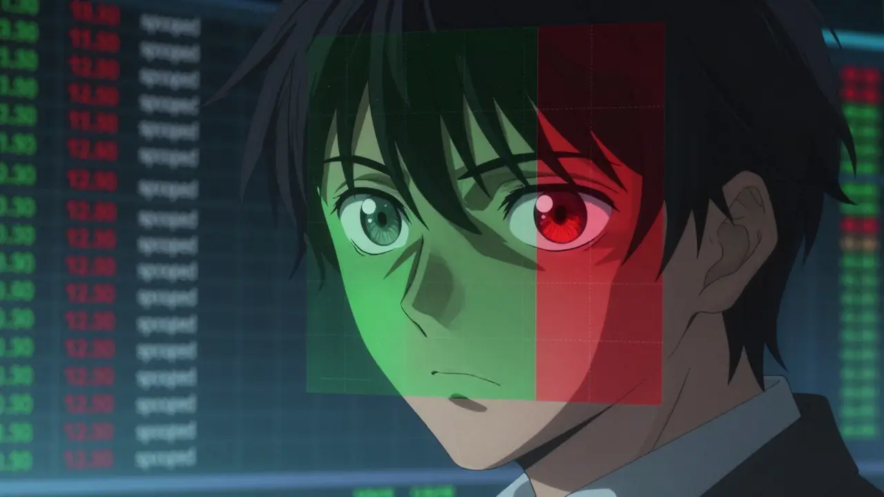 Anime trader analyzing heatmap to spot fake spoofing orders