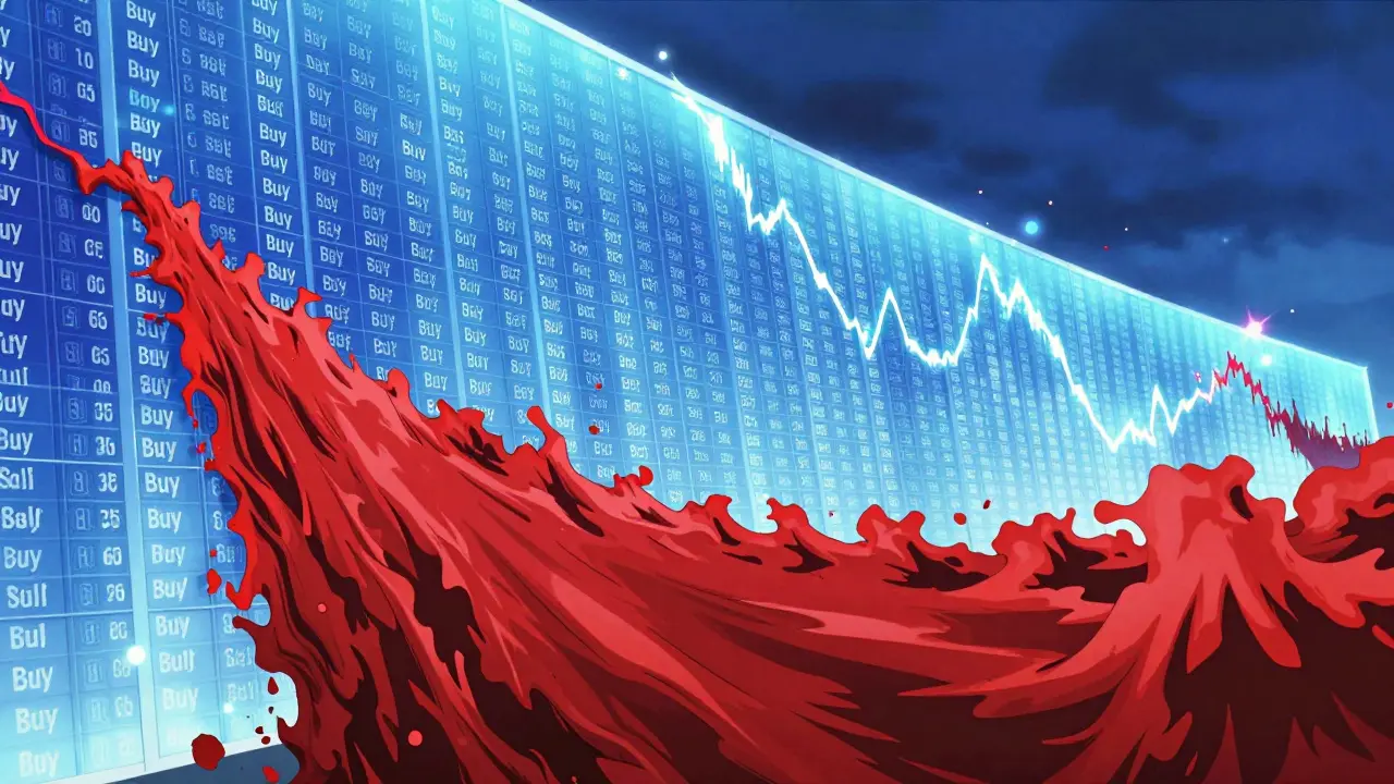 Manga style battle between buy support and sell resistance walls