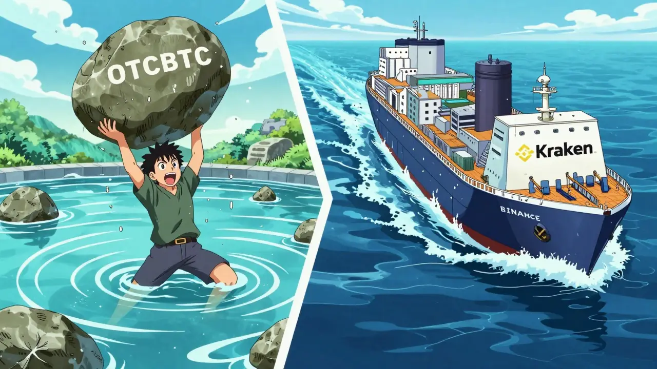 Shounen style battle showing low vs high crypto liquidity