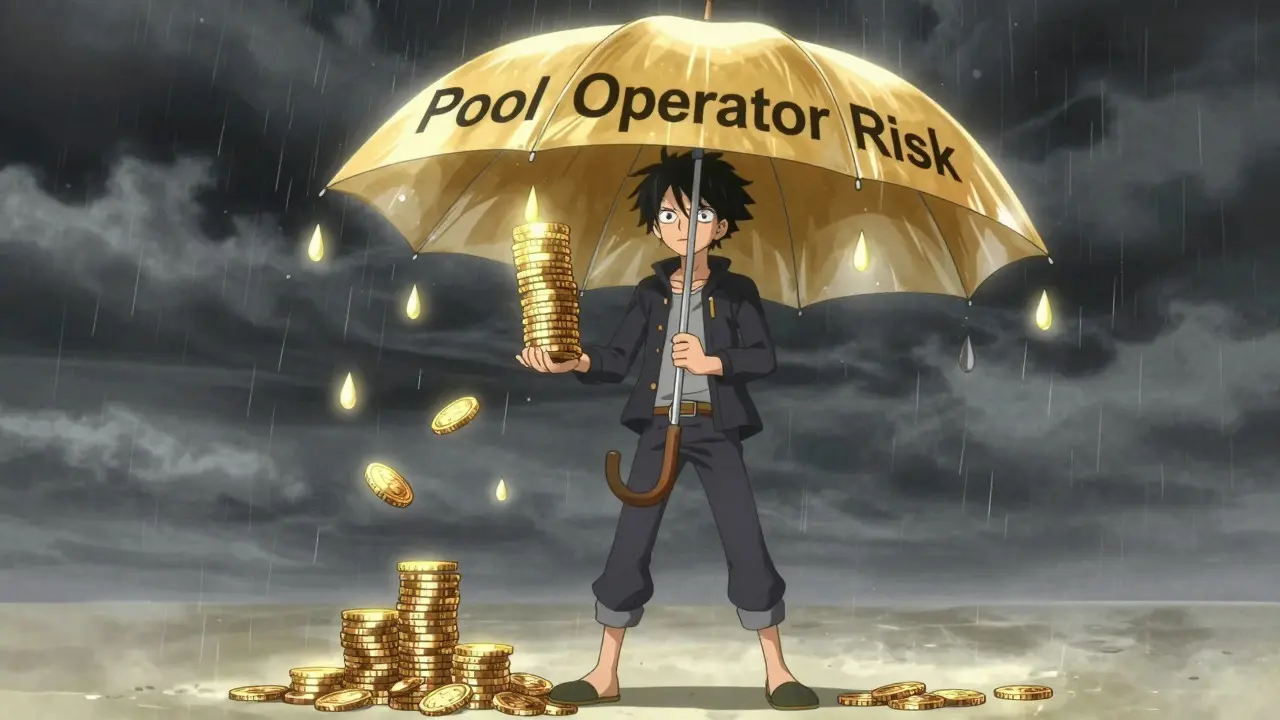 Shounen anime character protected by a shield representing stable PPS payouts.