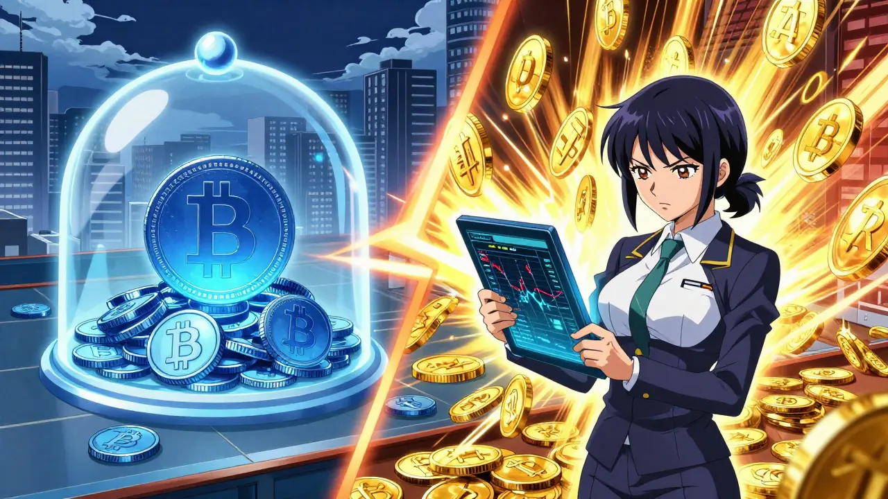 Shounen anime clash between payment coins and securities tokens in Tokyo